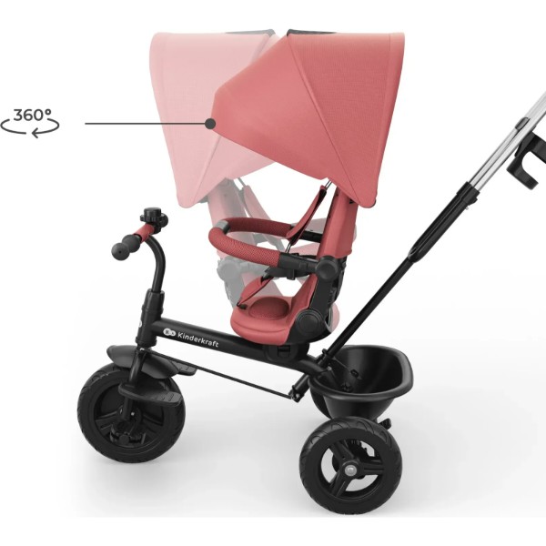 Фото - Триколісний велосипед Kinderkraft Aston 2 Plus Pink (KRASTO02PNKPL00)